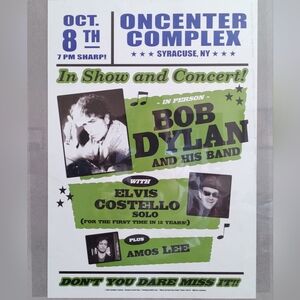Bob Dylan Concert Poster 2007